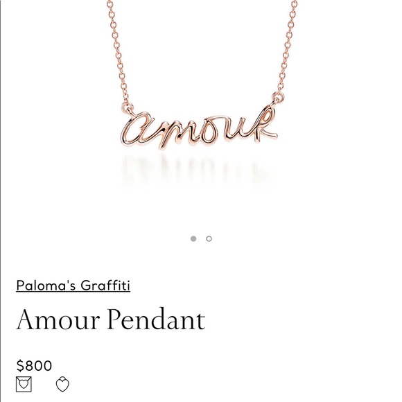 8k Gold Tiffany Co Amour Necklace 